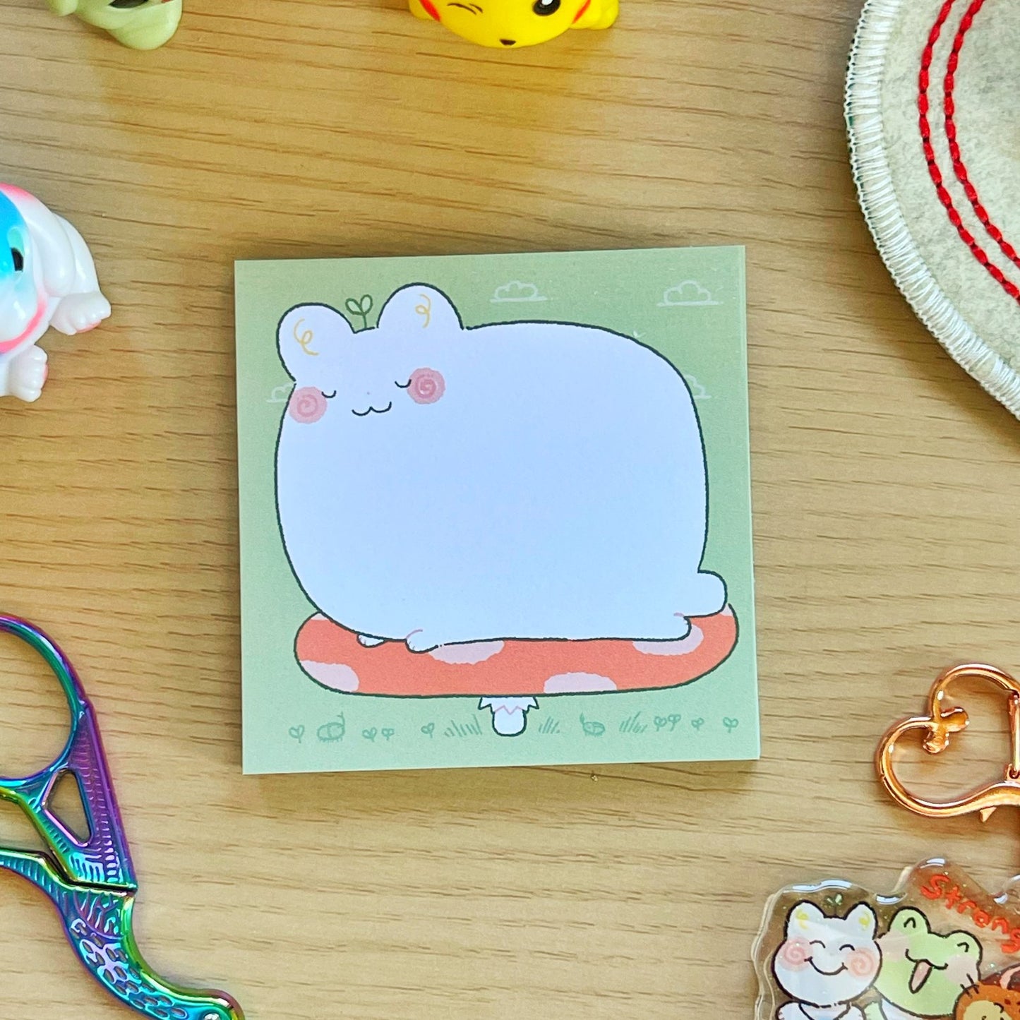 Sprouts Mushroom Sticky Notepad