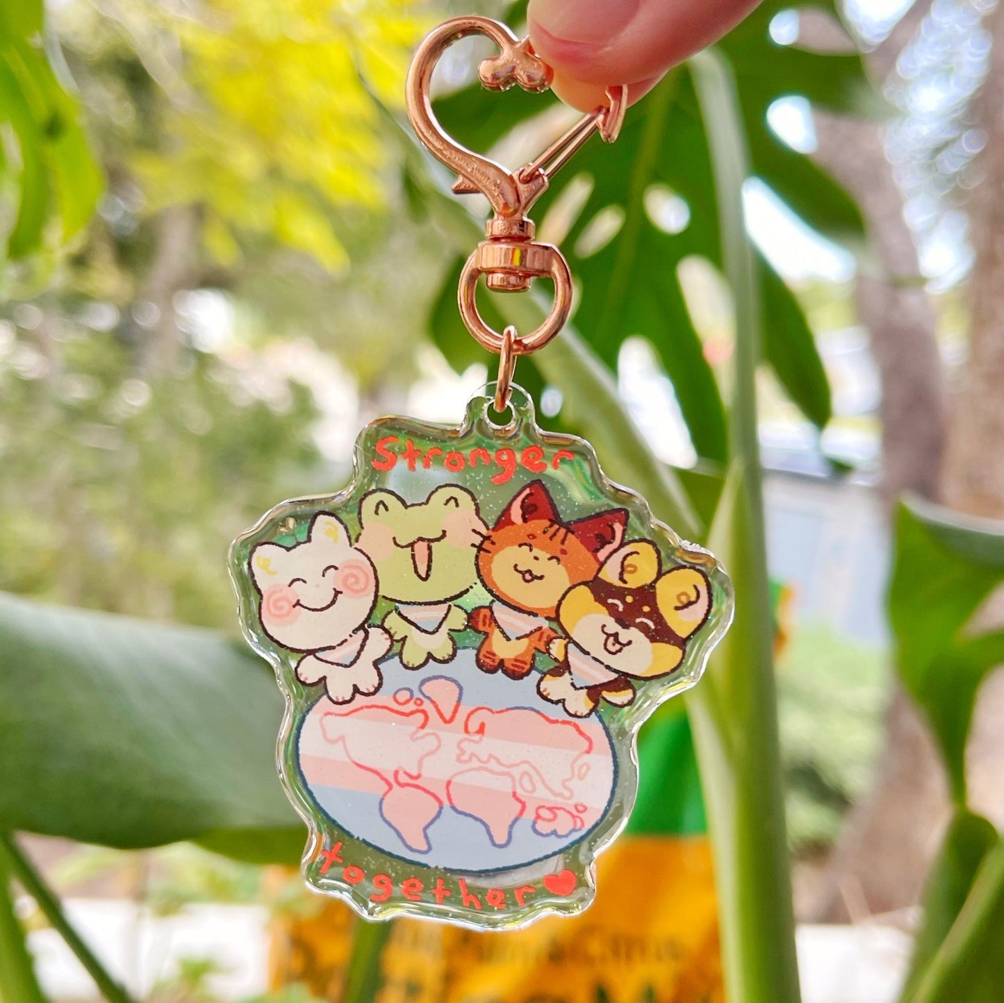 Stronger Together Charity Keychain